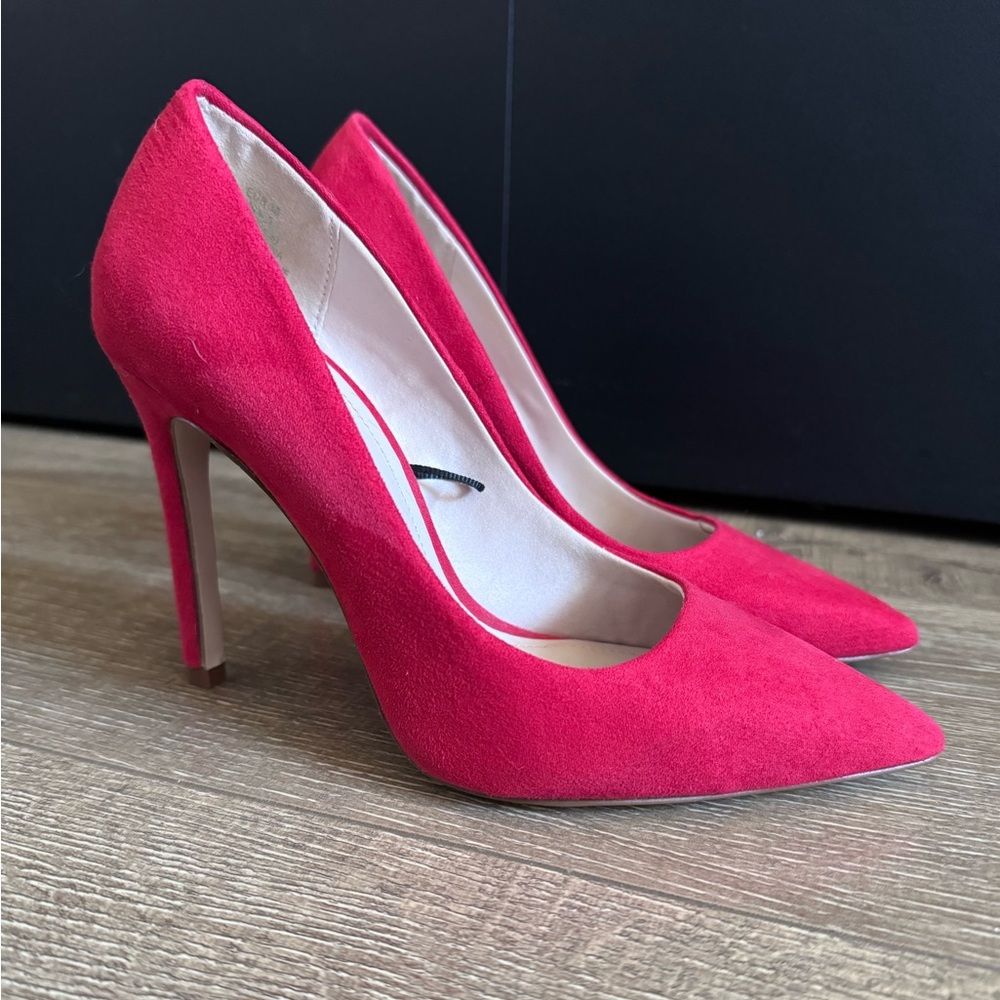 H&M Pumps Suede color Red size 35